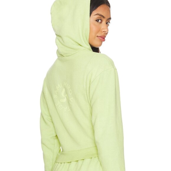 NEW SAMI MIRO Women's Mini Safety Pin Pullover Hoodie Matcha(Green) Size S - Picture 3 of 6